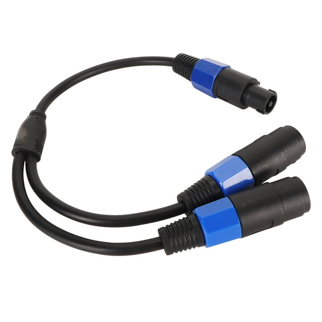 Cable De Extensión De Altavoz, Cable Divisor De Altavoz De 8 Mm De Diámetro 1 En 2 Salidas Para Altavoces De Interior Para Subwoofers