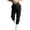 Black, variant on Women's Casual Plus Size Pants Women's Fleece High Waisted Sweatpants Exercise Active Jogging Pants Loose Casual Pants Casual Lounge Sweatpants