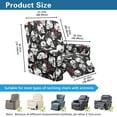 thumbnail image 3 of Renewold Skull Butterfly Rose Recliner Chair Cover Machine Washable Recliner Sofa Slipcover 4 Pieces Universal Reclining Couch Cover with Pocket for 1 Cushion Reclining Sofa, 3 of 8