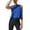 Blue, variant on Women Crop Sports Top Flowy Cropped Tank Top Sports Shirt Soft Women Tee Womens Tops and Blouses Shirts for Women Tall Germinate Long T Shirt Flannel Shirts for Women Soft Baseball Tees for