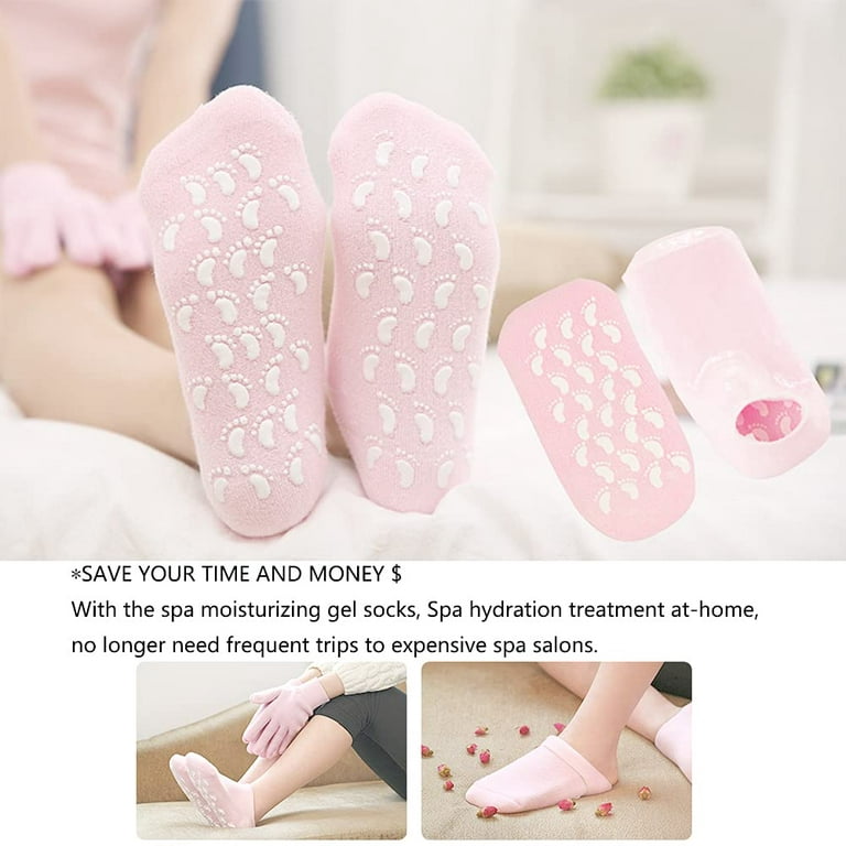 Moisturizing Gel Socks, Ultra-Soft Silicone Gel Socks Moisturizing