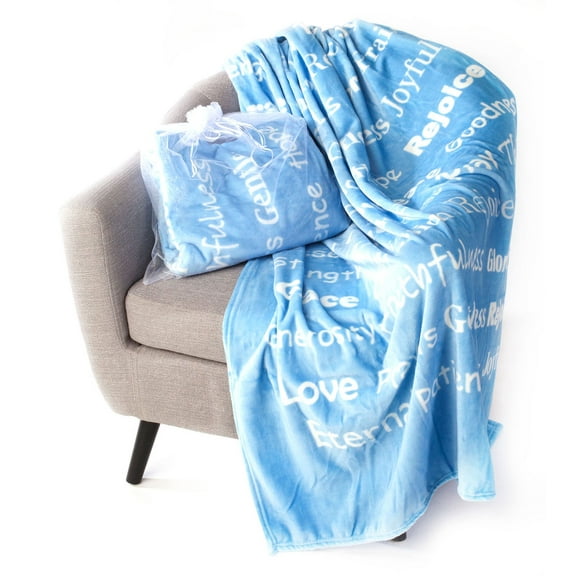 Blankiegram Faith Soft Fleece Throw Blanket, The Perfect Caring Gift