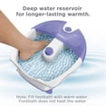 thumbnail image 2 of Conair Baño de spa para pies con pedicura calmante con masaje de vibración calmante, masajeador de pies relajante de lavabo profundo con chorros, azul/blanco, 2 of 5