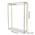 thumbnail image 3 of Garment Rack Clothes Organizer Heavy Duty Closet Stand Hanger with Shoes Storage, 3 of 15