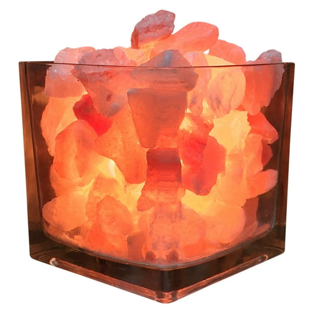 Himalayan CrystalLitez Himalayan Rock Salt Lamp With Dimmer Cord, Original Salt Crystals In A Himalayan CrystalLitez Himalayan Rock Salt Lamp With Dimmer Cord, Original Salt Crystals In A