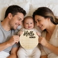 thumbnail image 3 of Wooden Newborn Birth Announcement Sign – Baby Photo Prop & Nursery Decor for Celebrating Newborns, Keepsake, and Wall Decoration, 3 of 5