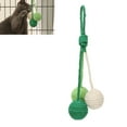 thumbnail image 1 of Bola Colgante Del Sisal Del Gato, Juguete Del Gato De La Bola Del Sisal De La Decoración 3 Bolas Del Color Interactivo Colgable Masticable Para Interior, 1 of 7