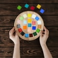thumbnail image 3 of OULII Mosaic Mirror Tiles Sheets Assorted Colors for Crafts and Home Decor, 1 Set of Art Supplies, 3 of 8