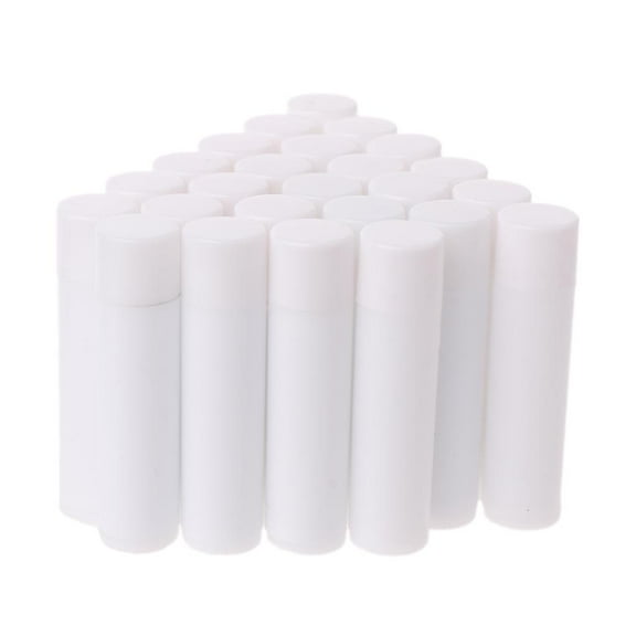 SIEYIO 50PCS 5ML Cosmetic Empty Chapstick Lip Gloss Lipstick Balm Tube   Cap Container