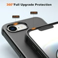 thumbnail image 4 of Dteck for iPhone 16e Case with Screen Protector + Lanyard Wrist Strap, Translucent MatteShockproof Protective Phone Case for iPhone 16e 6.1 Inch, Black, 4 of 6