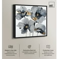 thumbnail image 2 of Drama Flora Floral Fine Wall Art Canvas Wall Art by Art Remedy, Black Floater Frame, 13" x 13", 2 of 7
