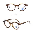 thumbnail image 4 of Lunettes Garçon Fille Lentille Claire Anti-Rayons Bleus Rétro Monture Ronde Complète Lunettes de Soleil Étudiant, 4 of 7