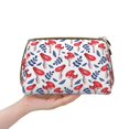 thumbnail image 4 of Naloa Forest Mushrooms1 Leather Makeup Bag for Purse Travel, Portable Small Cosmetic Organizer for Women and Girls, Make up Bag with Zipper, 4 of 8