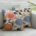 thumbnail image 3 of COMIO  Colorful Floral Pillow Covers  Boho Throw Pillow Covers Material Flowers Modern Couch Pillowcase for Bedroom Sofa Living Room Home Indoor Outdoor Decor, 3 of 5