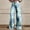 Blue, variant on Tittly Wide Leg Pants Woman Baggy Pants Women's Wide Leg Pant Vintage Floral Print High Waisted Straight Stretch Pants With Pockets Sweatpants Women Lounge Pants Women Blue L