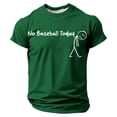 thumbnail image 2 of Mens T-Shirts White Trendy Loose Fit Crewneck Going Out Tees Quick Dry Active Athletic Men's Summer Shirts, 2 of 5