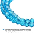 thumbnail image 3 of Uxcell 1600Pcs 4mm Bicone Glass Beads Small Faceted Dark Blue, 3 of 6
