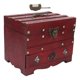thumbnail image 1 of Caja De Almacenamiento De Madera, Accesorio De Escritorio Rústico Decorativo, Caja De Almacenamiento De Madera, Soporte Pequeño Con Cerradura Para Relojes ANGGREK BF1413, 1 of 8