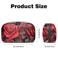 thumbnail image 5 of Rose Digital Bag Oxford Cloth Waterproof Travel Organizer Charger Pouch Cell Phone Charger Station Computer Cord Organizer 5.9x9.44x3.14 in, 5 of 6