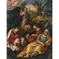 thumbnail image 2 of Joachim Beuckelaer 12x14 Black Ornate Wood Framed Double Matted Museum Art Print Titled: The Agony in the Garden, 2 of 5