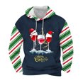 thumbnail image 1 of Sudadera con capucha para hombre, estilo informal, con cordón, estampado de letras teñidas, blusa de poliéster para hombre, 1 of 3