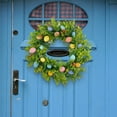 thumbnail image 6 of Easter Wreath With Speckled Eggs Spring Door Decoration Delicate Wreath For Easter Decoration Handcrafted Natural Twigs Artificial Foliage Boxwood Sturdy Hanging Loop Indoor, 6 of 9