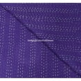 thumbnail image 5 of ColorFull House Indian Kantha Quilt, Purple Floral Pattern, Cotton Throw Blanket Size ( Single 60" x 90" ), 5 of 5