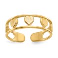 thumbnail image 1 of 14K Yellow Gold Heart Toe Ring, 1 of 2