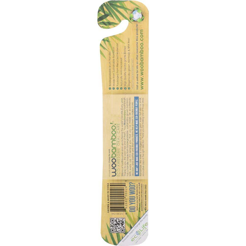 Woobamboo Kids Sprout Super Soft Bamboo Toothbrush, 2 count -- 6 per Case.