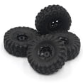 thumbnail image 4 of 2 neumáticos RC de 100 mm para coche de carreras de alta potencia con adaptador de 12 mm. Negro, 4 of 9