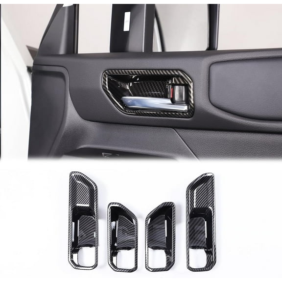 TINKI Inner Door Handle Bowl Cover Trim Compatible with Toyota Land Cruiser Prado 250 J250 LC250 2024 2025, Interior Accessories 4Pcs