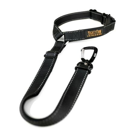UPC: 0850007686260 | Mighty Paw Dog Headrest Seat Belt Universal Design for Small and Large Dogs All-Metal Hardware and Nylon Seatbelt Strap