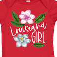 thumbnail image 4 of Inktastic Louisiana Girl Magnolia Flowers and Leaves Girls Baby Bodysuit, 4 of 5
