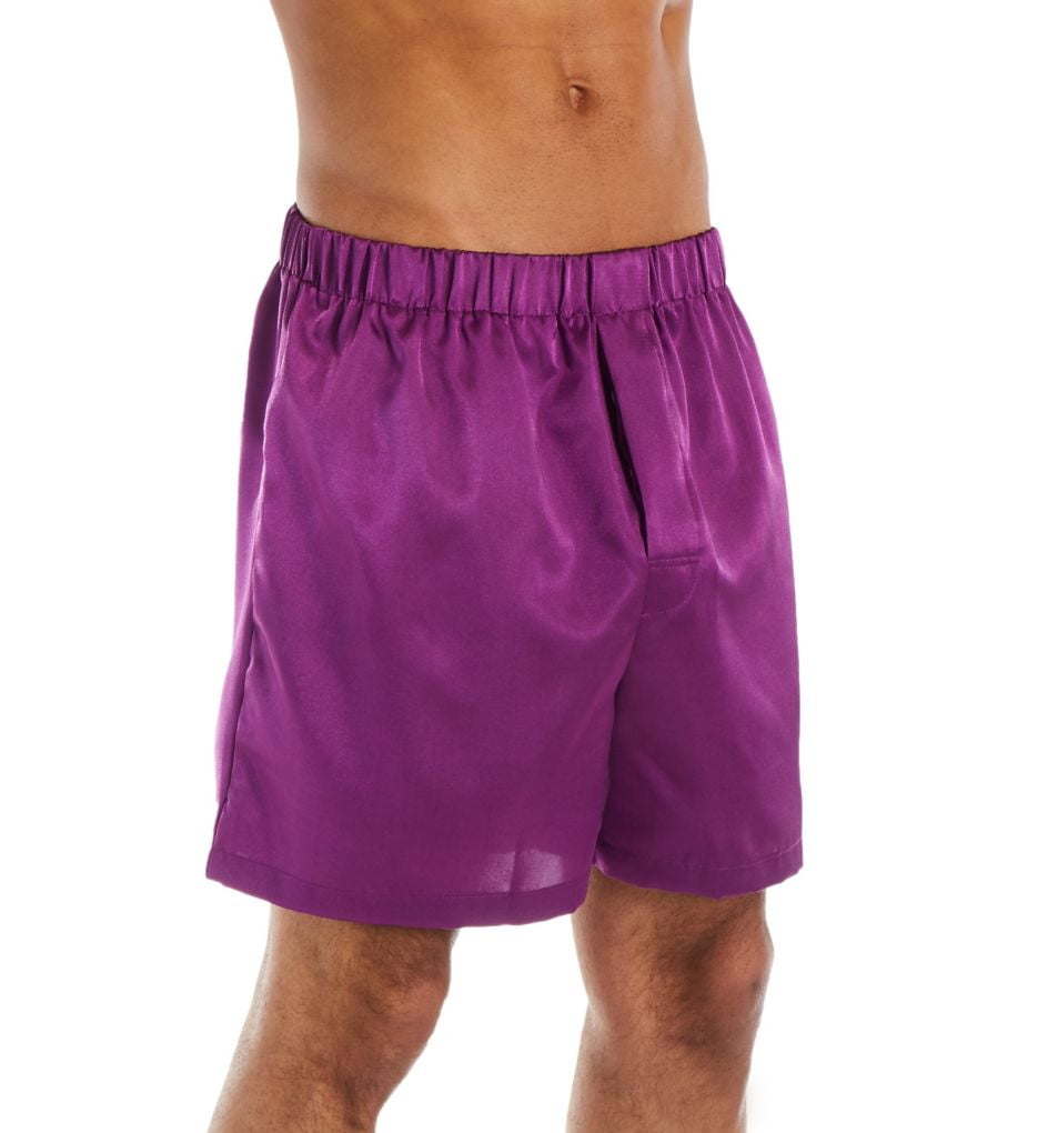 Satin Loose Boxer (Purple 2XL 
