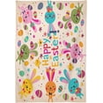 thumbnail image 2 of Coolnut Easter Rectangle Table Cloth Happy Easter Bunnies Tablecloth Waterproof Anti-Shrink Resistant Decorative Fabric Table Cover for Outdoor Picnic/Kitchen Dining 60x90In, 2 of 7