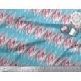 thumbnail image 2 of Soimoi Cotton Voile Fabric Zig Zag Abstract Printed Craft Fabric by the Yard 56 Inch Wide, 2 of 3