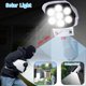 thumbnail image 3 of 2 Piezas Luces Solares Al Aire Libre 77Led PIR Lámpara con Sensor de Movimiento Cámara de Simulación Luz de Pared Solar Luces de Decoración de Jardín Impermeables, 3 of 5