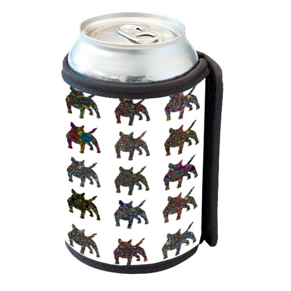 KuzmarK Insulated Drink Can Cooler Hugger - Bull Terrier Dog