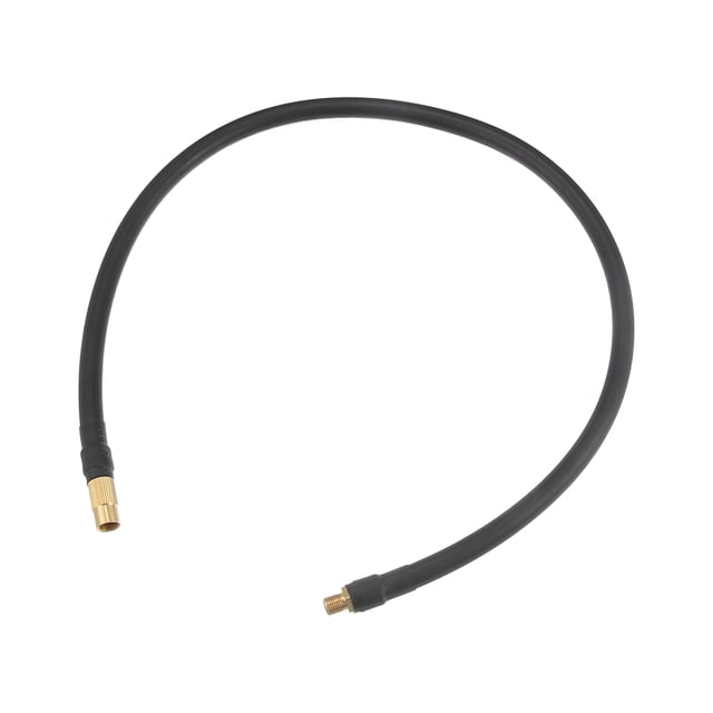 Adaptador de mandril de manguera de extensión de inflador de neumáticos roscado de 60 cm, tubo de bomba de aire, tubo de válvula de neumático para coche, camión, bicicleta, MTB, caucho de cobre, tono cobre negro Unique Bargains mandriles de llantas