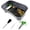 Black, variant on Plastic Turtle Tank Reptile Habitat Pet Terrariums Turtles Tank Aquarium Terrapin Topper Basking with Platform Plants,Durable,Safe, Non-Toxic(White)