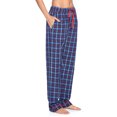 thumbnail image 5 of Ashford & Brooks Women's Woven Short Sleeve Shirt and Pajama Pants Set, Blue/Grey, S, 5 of 6