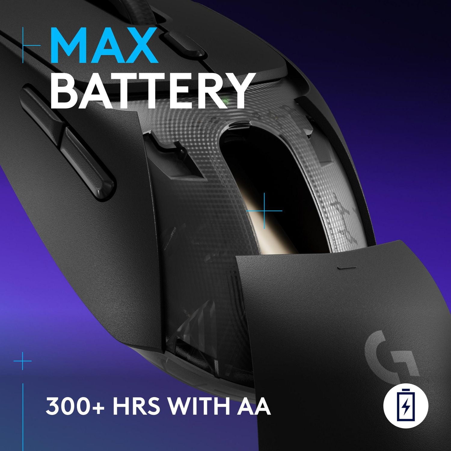 Souris gaming sans fil Logitech G309 LIGHTSPEED, légère, switchs hybrides LIGHTFORCE, capteur HERO 25K - Noir