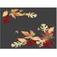 thumbnail image 3 of Dark Gray Leaves Area Rug For Living Room Bedroom, Watercolor Fall Foliage Soft Washable Carpet, Indoor Decorative Rugs With Non-Slip Backing 4 x 5ft, 3 of 6