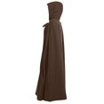 thumbnail image 4 of Men's Cloak Tie-Front Lightweight Long Cape Breathable Casual Medieval Cape Feastivel Outfits Free Size, 4 of 4