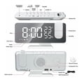 thumbnail image 4 of Reloj Despertador Petukita Box Con Radio y Proyector Espejo Blanco, 4 of 8
