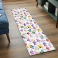 thumbnail image 3 of Watercolor Flowers 2'x6' Runner Rugs for Hallway Kitchen Bedside Non Slip Washable, Spring Floral Plants Country Entryway Rug Runners with Rubber Backing, Long Carpet Runner for Laundry Room, 3 of 8