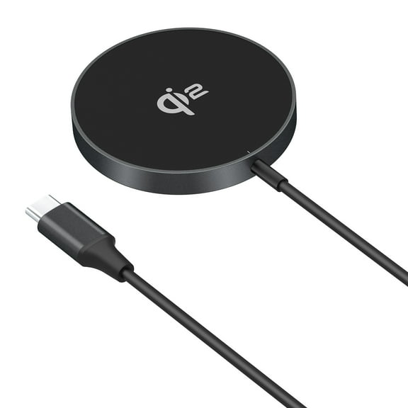 MMOBIEL 15W Qi2 Magnetic Wireless Charger Pad Black