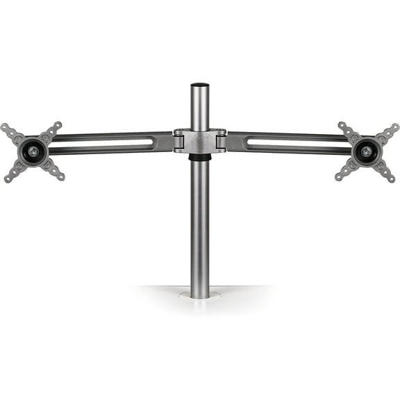 Fellowes Mfg Co. 8042901 Lotus Dual Monitor Arm Kit Supports 13 lbs. For 26 in. Monitors - Silver