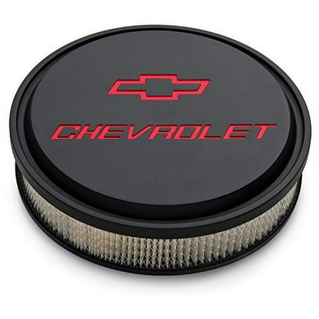 Proform 141-834 PFM141-834 AIR CLEANER KIT 14IN SLANT-EDGE ALUM BLACK CRINKLE RECESSED PAINTED EMBLEMS