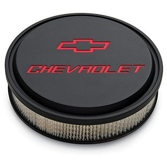 Proform 141-834 PFM141-834 AIR CLEANER KIT 14IN SLANT-EDGE ALUM BLACK CRINKLE RECESSED PAINTED EMBLEMS